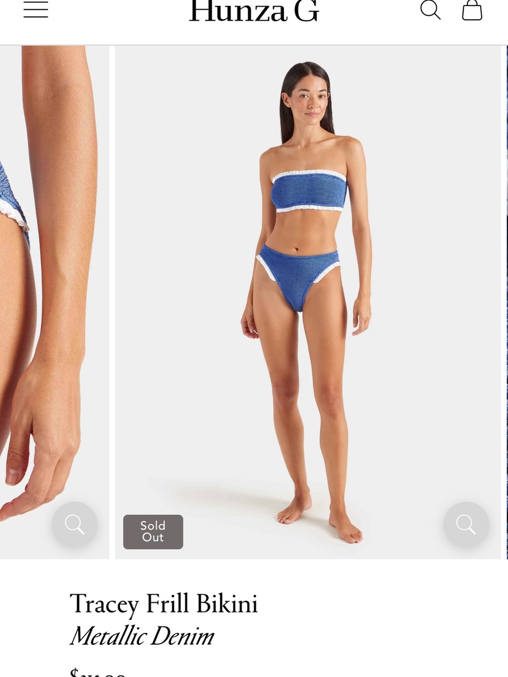 Hunza G Tracey Frill Bikini